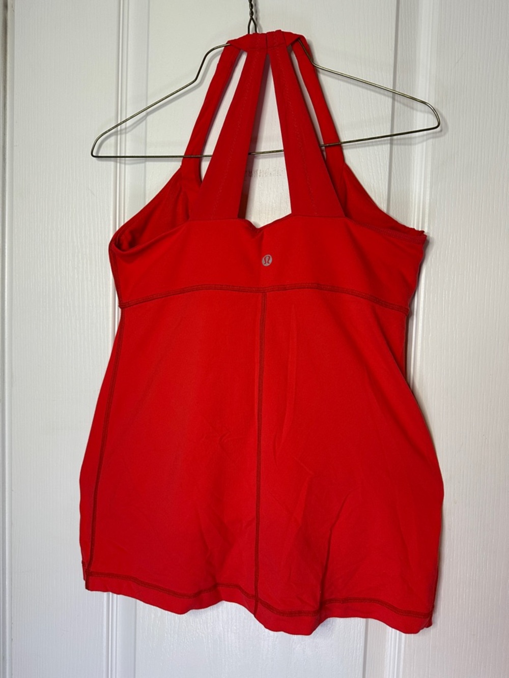 lululemon athletica Red Halter Racerback Tank women’s size M bra included A0175 - Picture 4 of 9